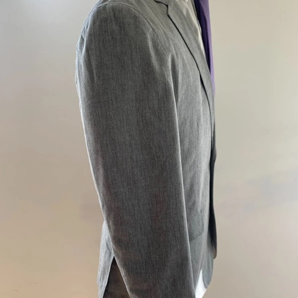 MENS J CREW LUDLOW - SOMELOS COTTON GRAY SUIT - 38R - Picture 5 of 10